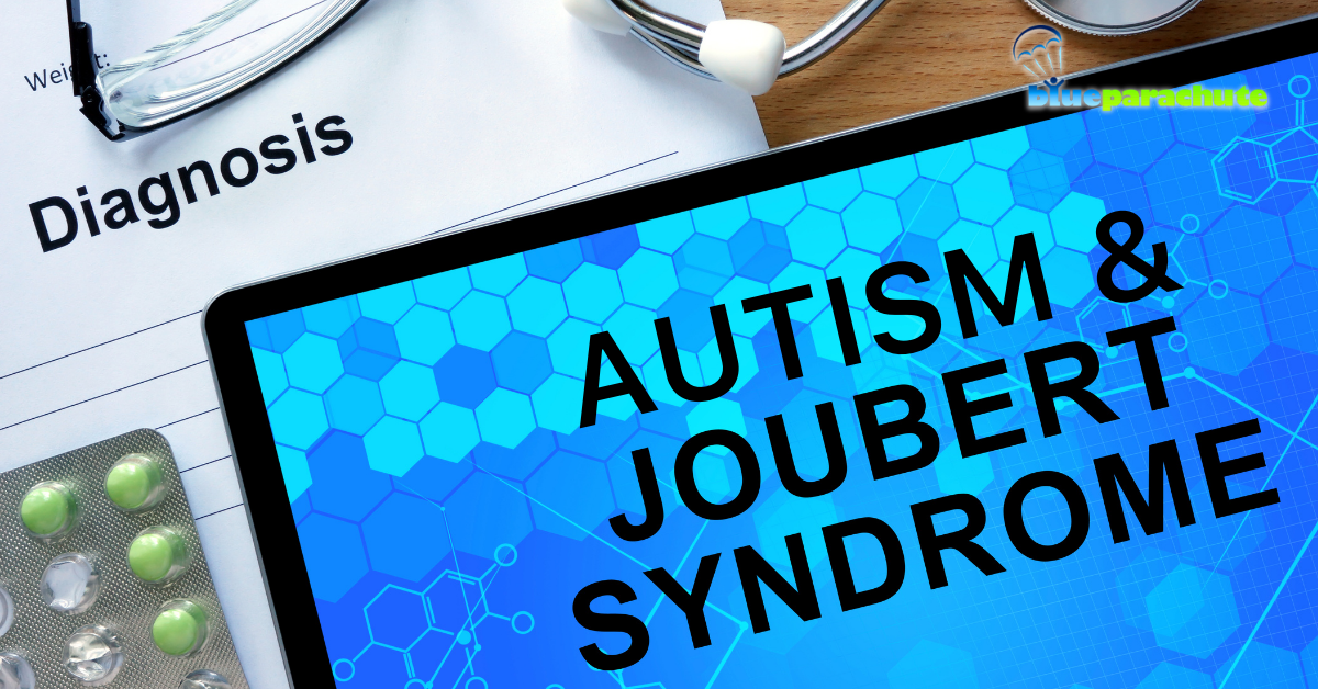 A desk with papers, a stethoscope, and a tablet on it. The tablet says in big, black, bold letters “Autism & Joubert Syndrome.” This indicates that one can learn about these two conditions from this blog.
